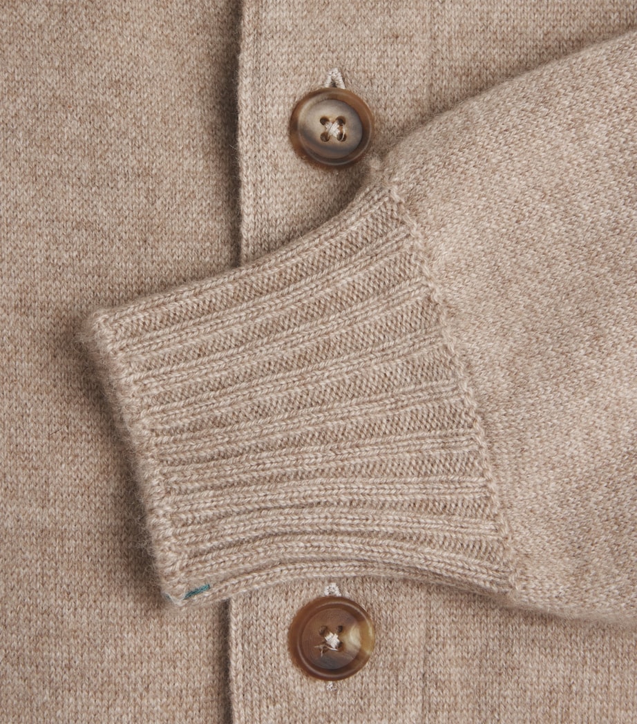 Fioroni Cashmere Mens Cashmere Knitted Bomber Jacket Image 6