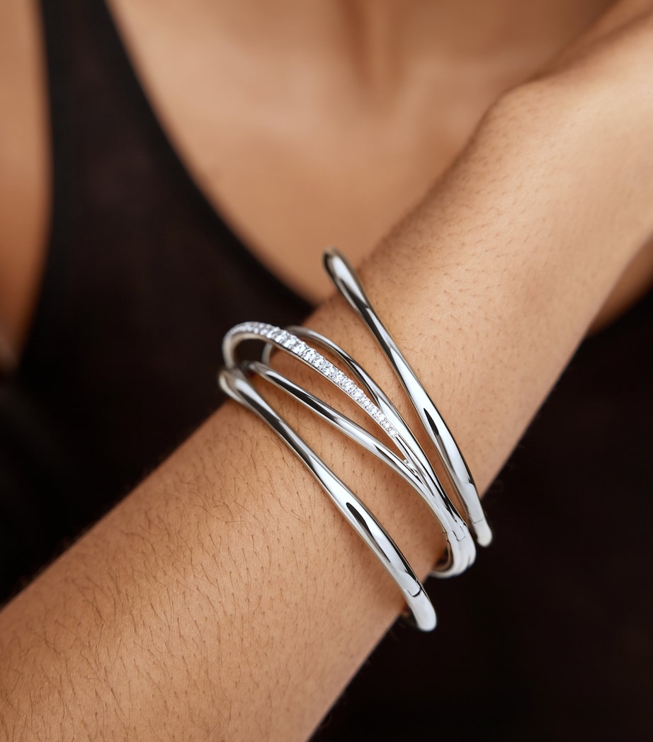 Monica Vinader Sterling Silver Nura Bangle Sterling Silver Image 5