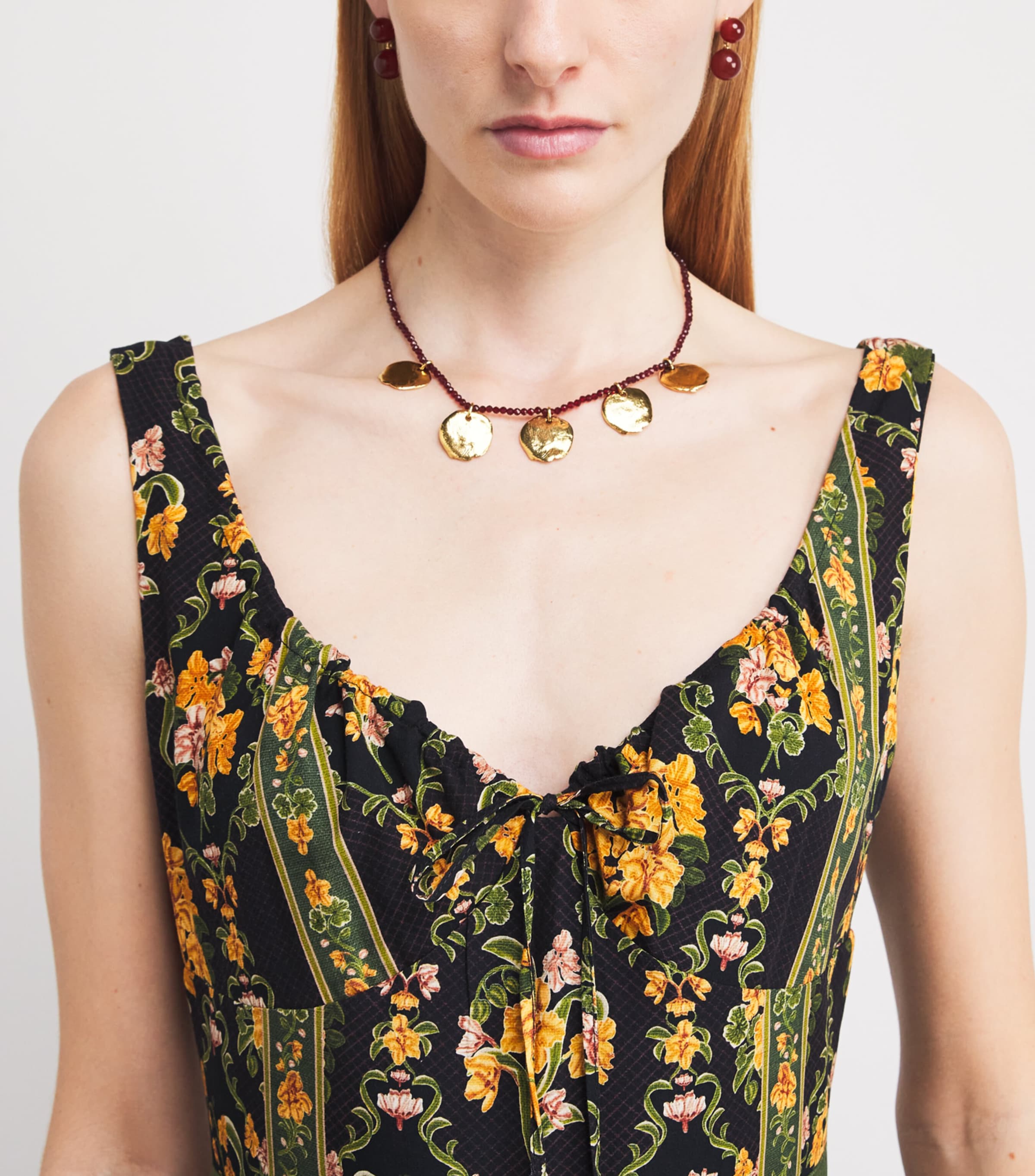 Floral Azulejo Cordillera Maxi Dress MULTICOLOR Image 4