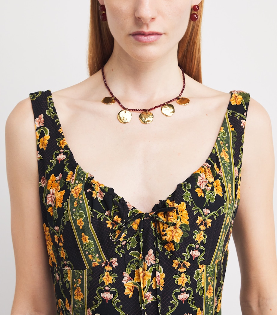 Floral Azulejo Cordillera Maxi Dress MULTICOLOR Image 4