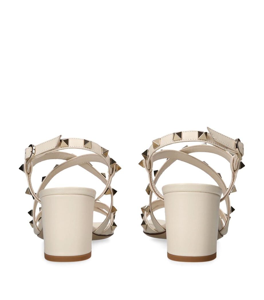 Leather Rockstud Sandals 60 CREAM Image 4