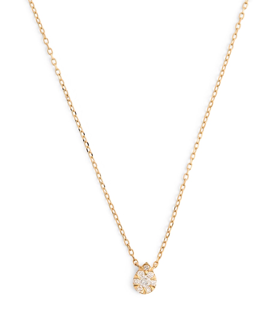 Yellow Gold and Diamond Floating Necklace  YELLOW GOLD Image 1