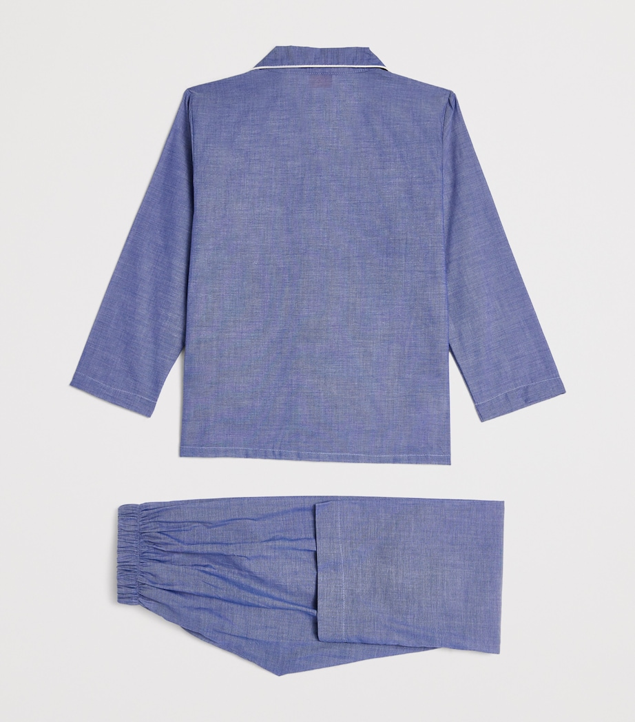 Cotton Amalfi Pyjama Set (3-12 Years) DENIM Image 2