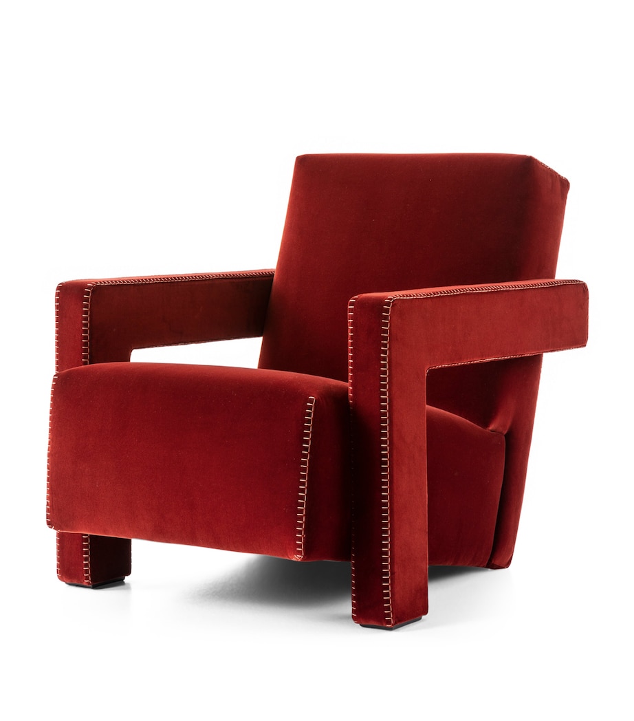 Velvet Utrecht Armchair RED Image 1