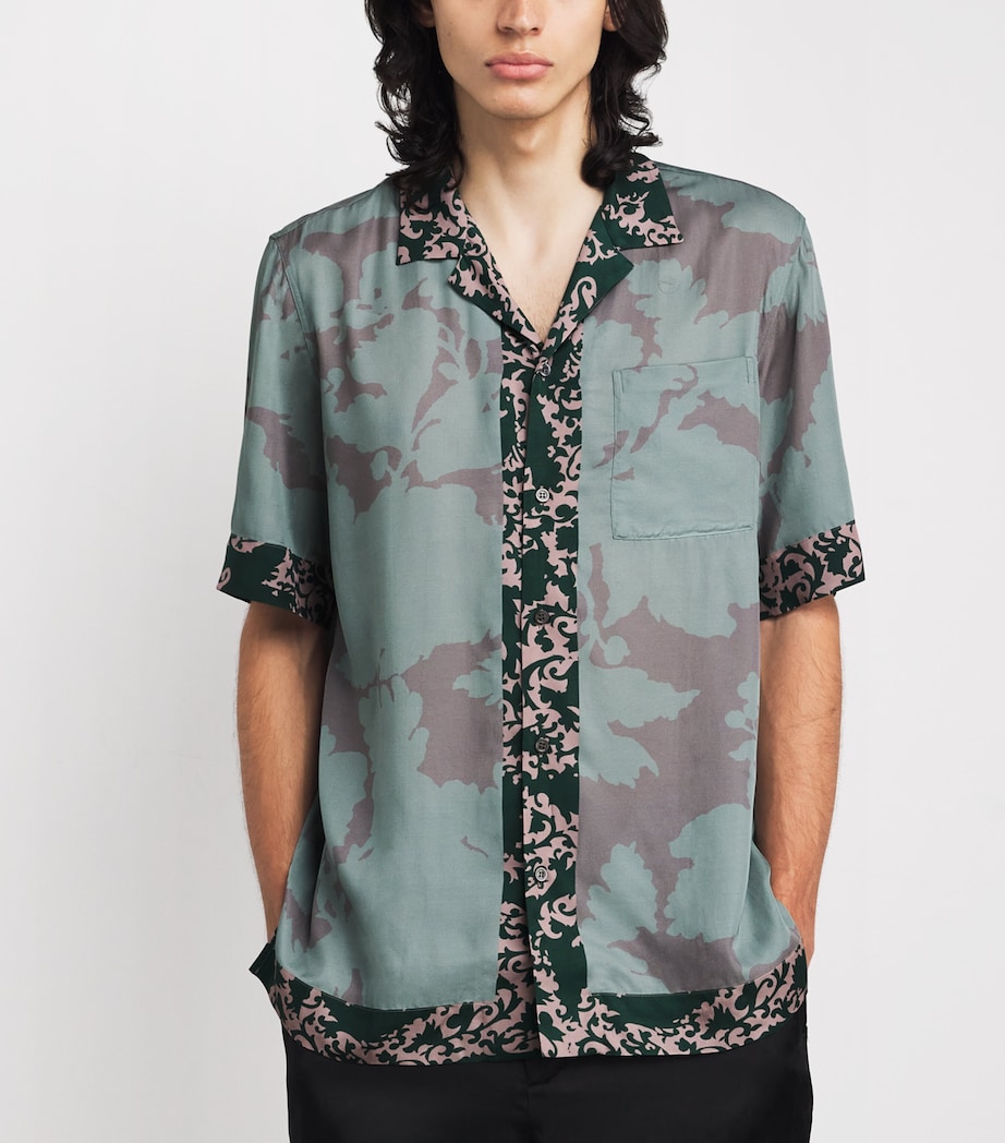Printed Bowling Shirt 508 PETROL Image 3