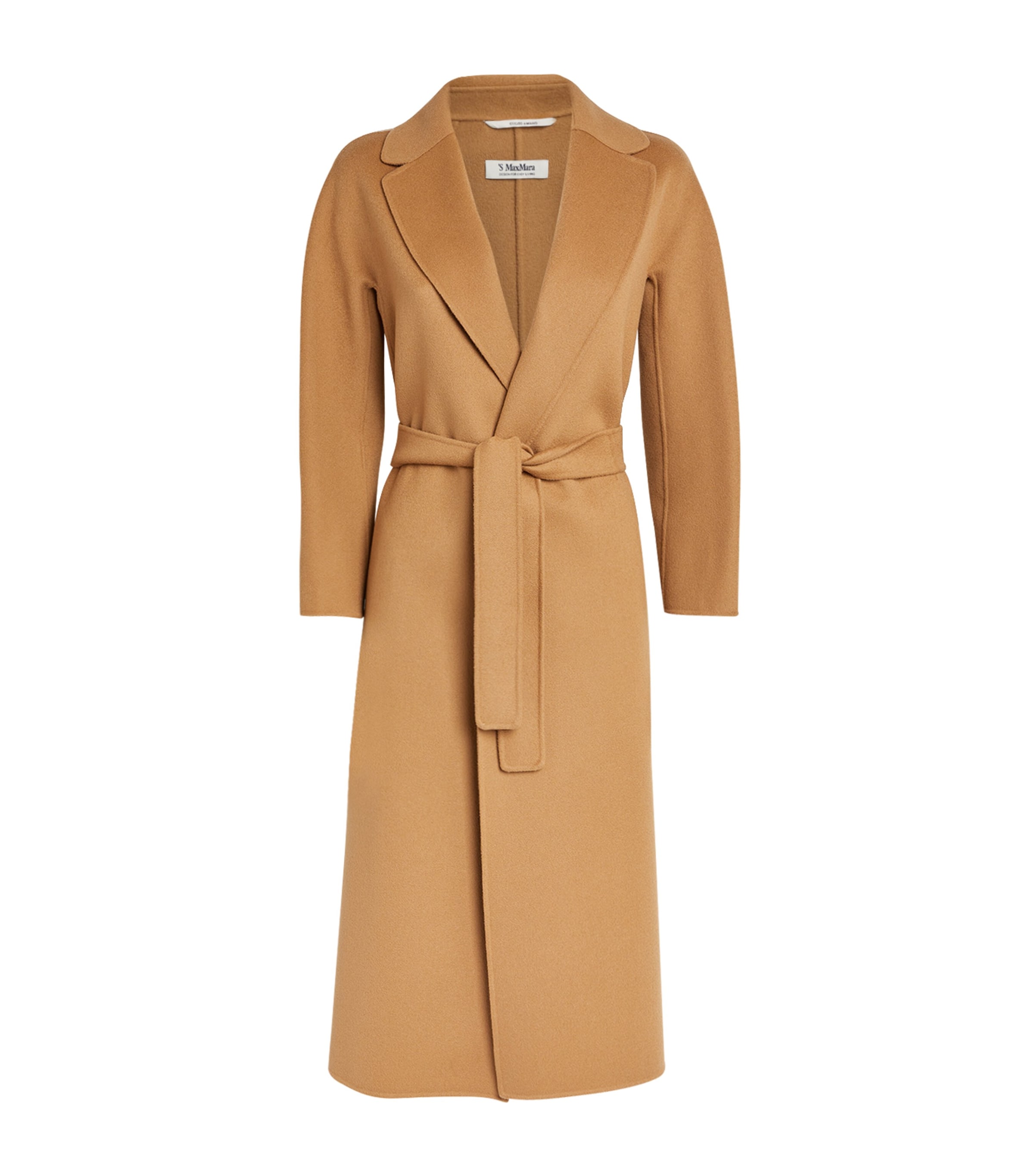 Max Mara Wool Esturia Wrap Coat In Beige