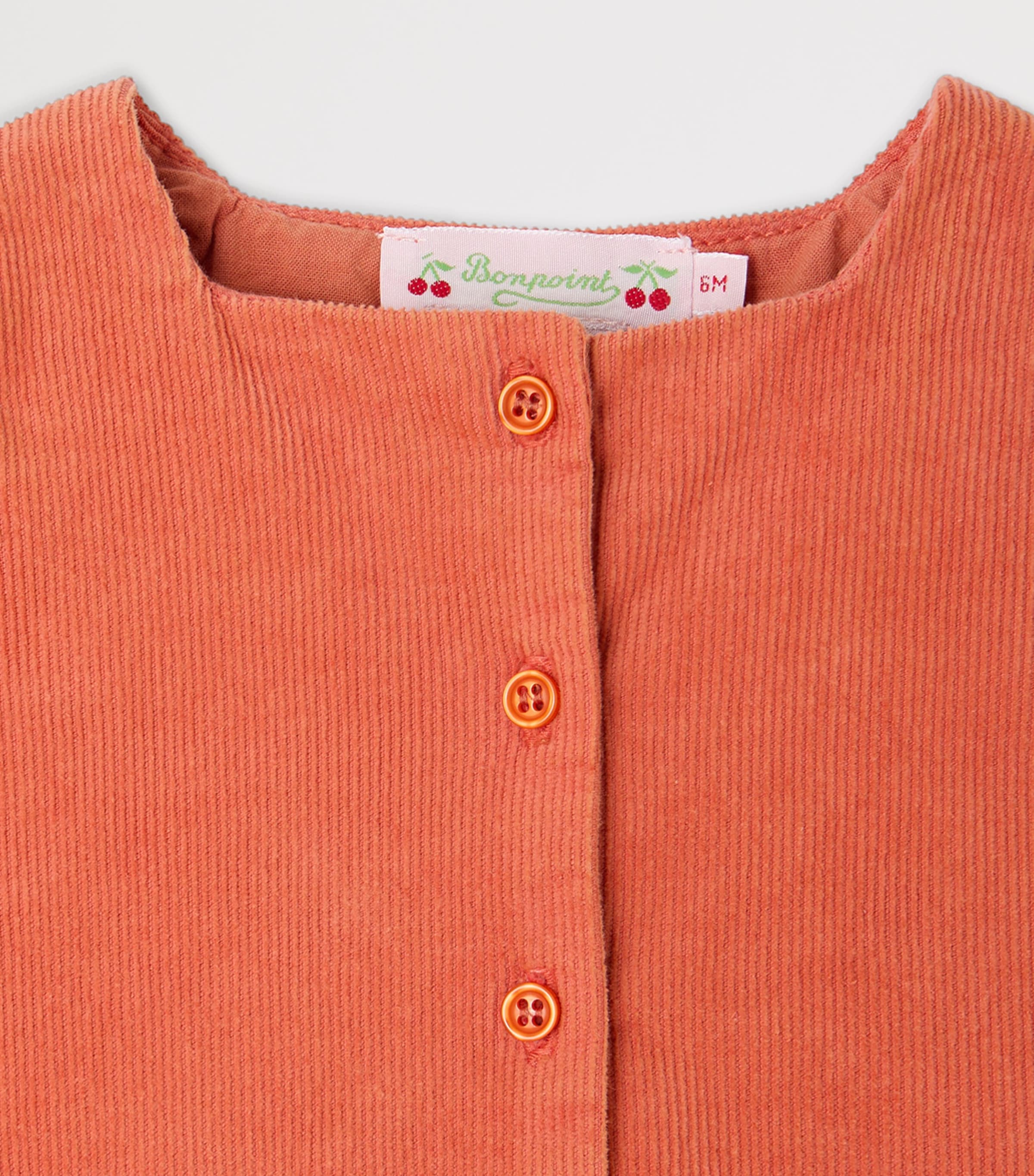 Bonpoint Cotton Corduroy Dress (6-18 Months) Abricot Image 3