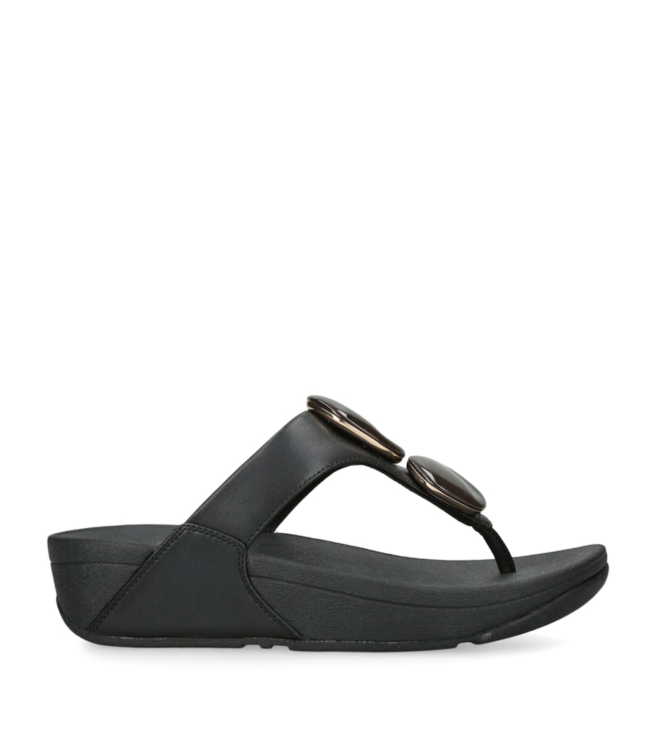 FitFlop Marble Stone Lulu Toe-Post Sandals 50 Black Image 1