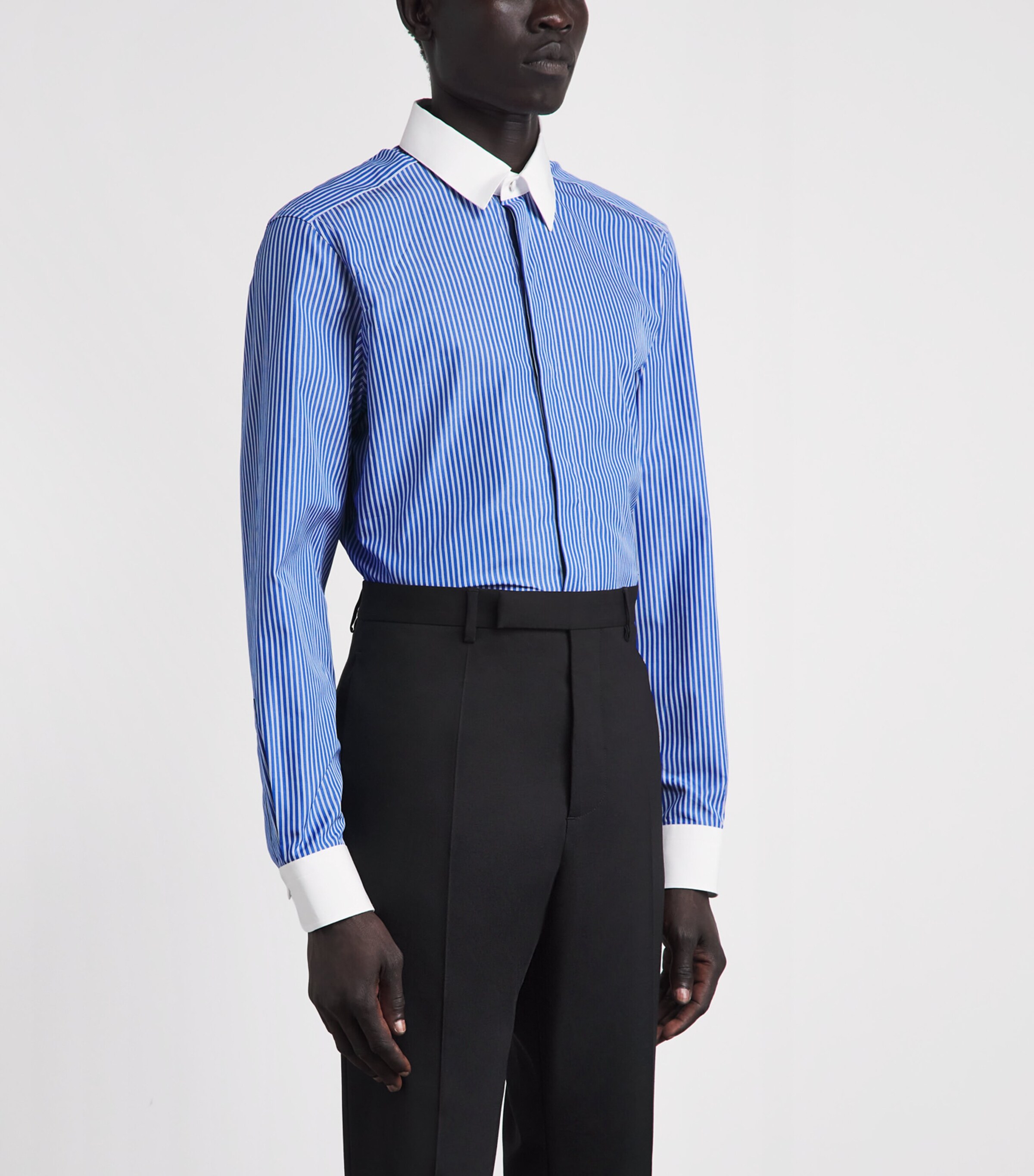 TOM FORD Mens Cotton Stripe Shirt Uwa Image 4