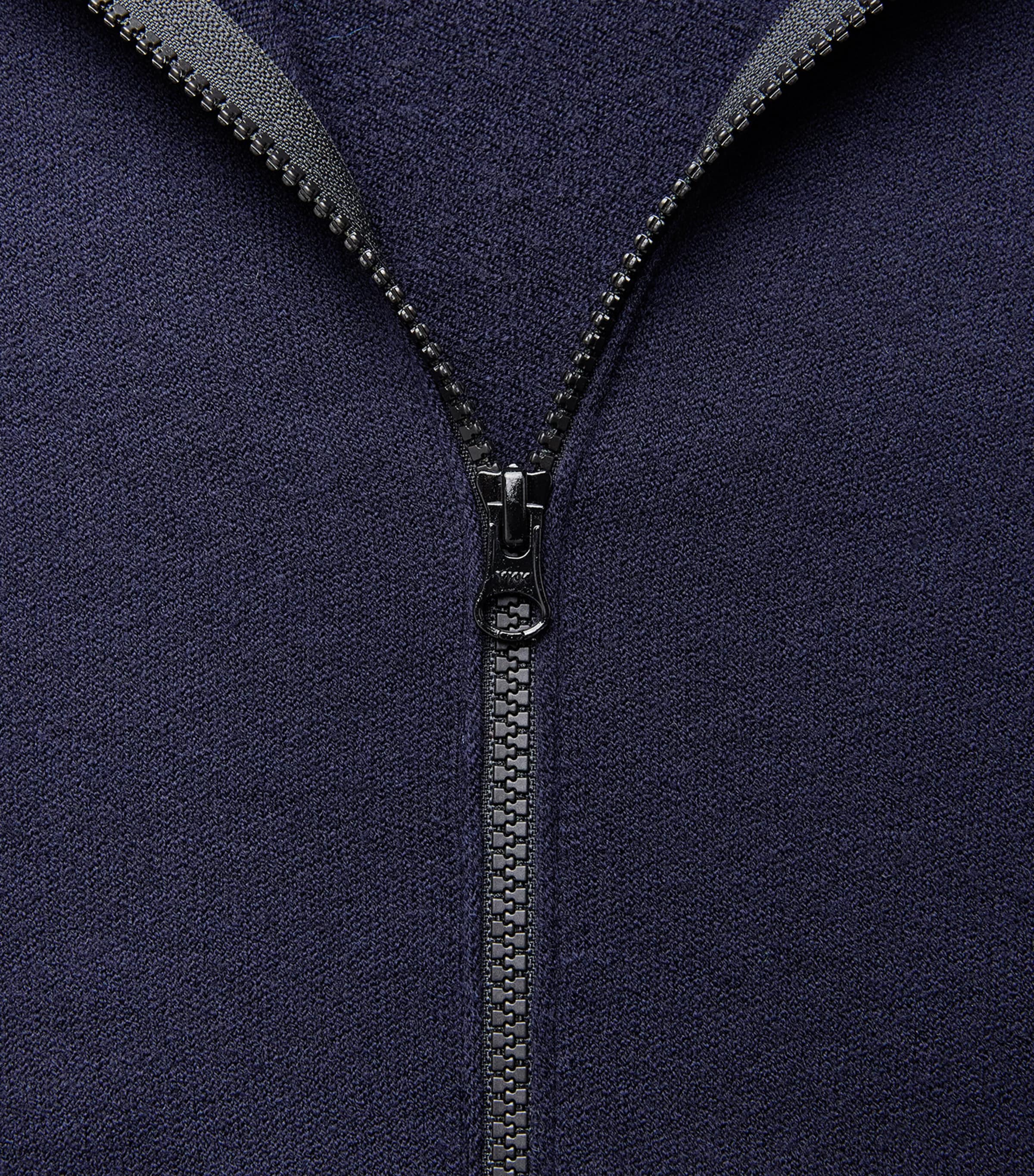 Stone Island Mens Virgin Wool-Blend Zip-Up Hoodie Image 6