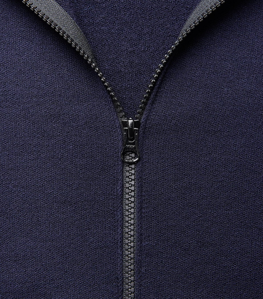 Stone Island Mens Virgin Wool-Blend Zip-Up Hoodie Image 6