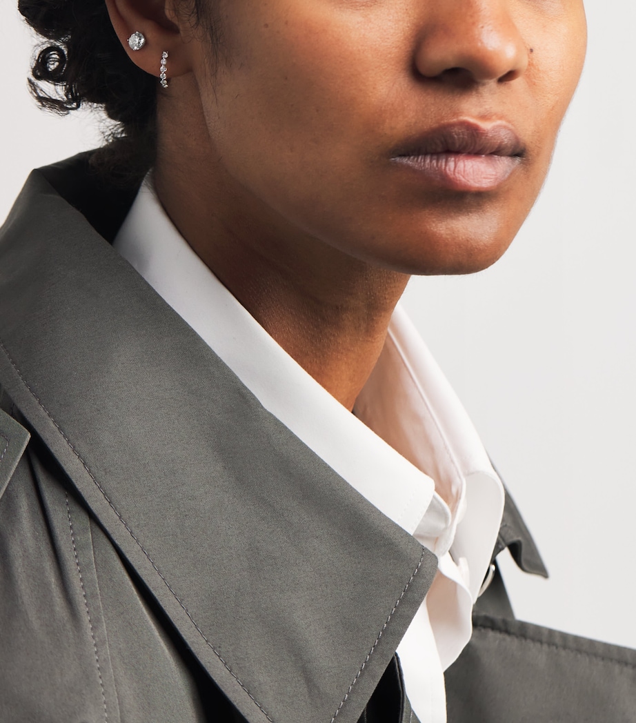 White Gold and Diamond Stud Earrings (1.90ctw) WHITE GOLD Image 4