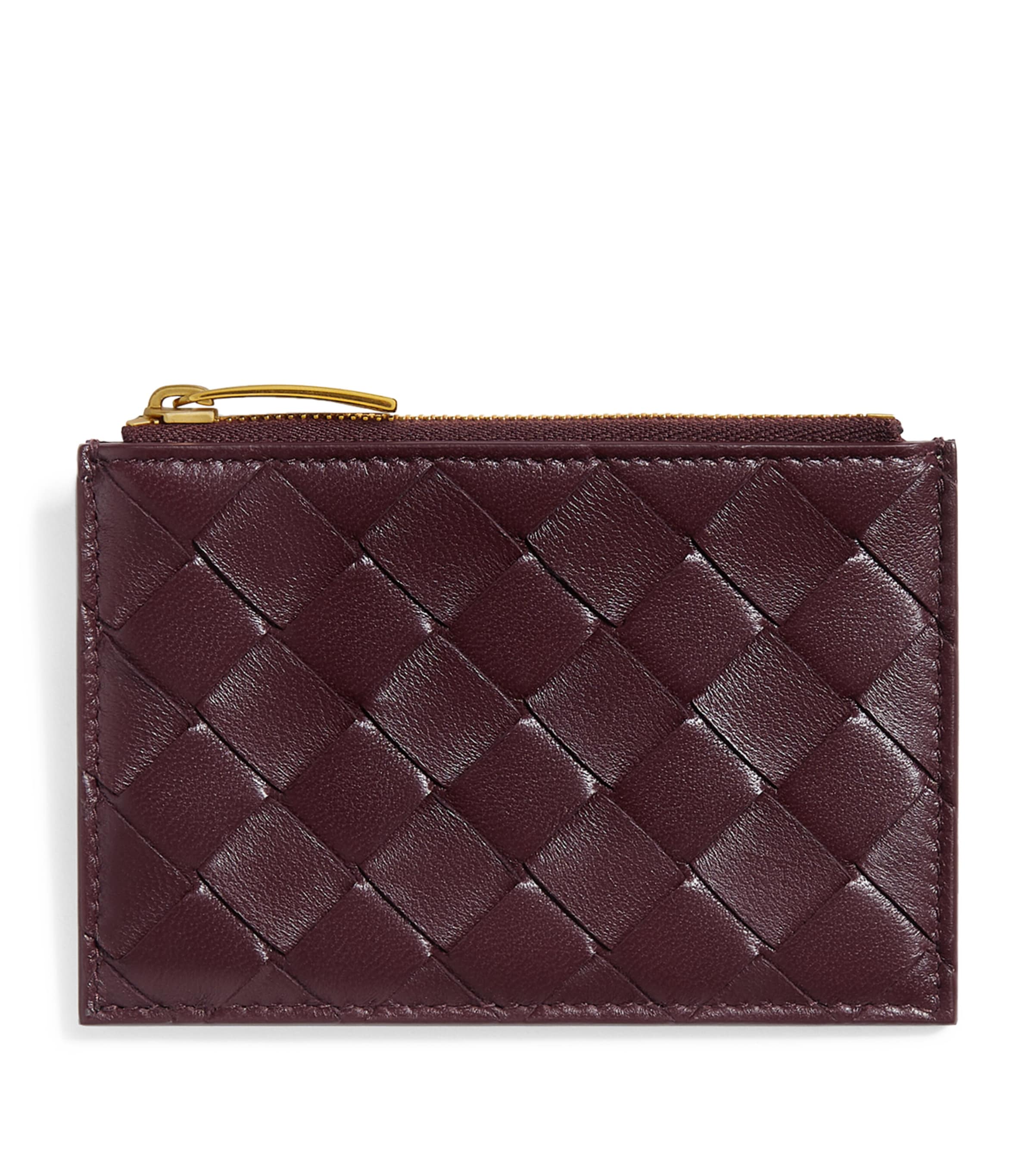 Bottega Veneta Leather Zipped Card Case Image 1