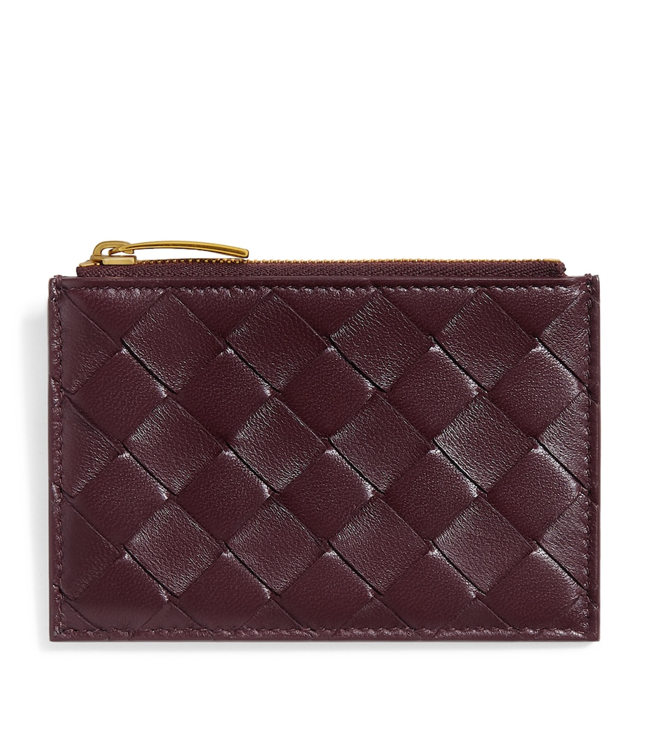 Bottega Veneta Leather Zipped Card Case Image 1