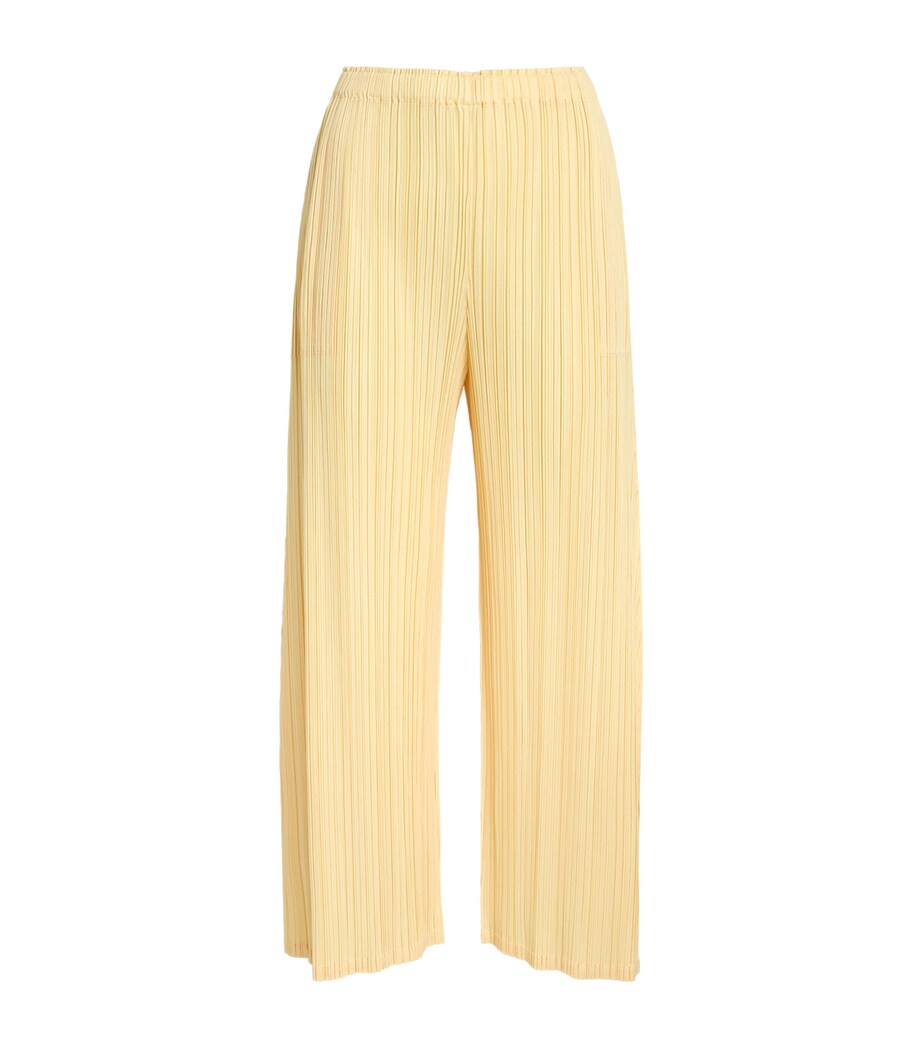 Mellow Pleats Trousers CREAM YELLOW Image 1