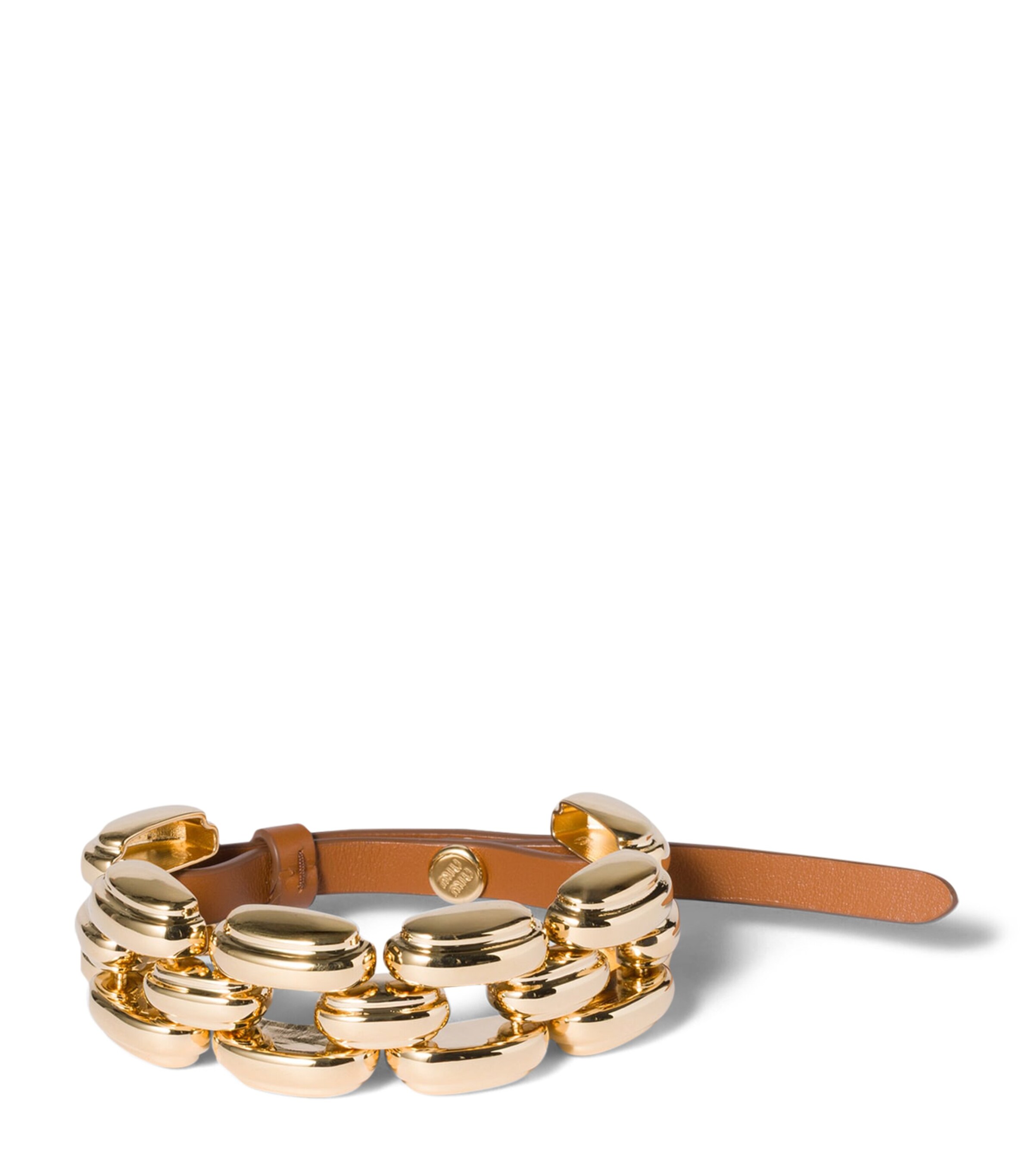 Miu Miu Leather and Metal Bracelet | Harrods UK