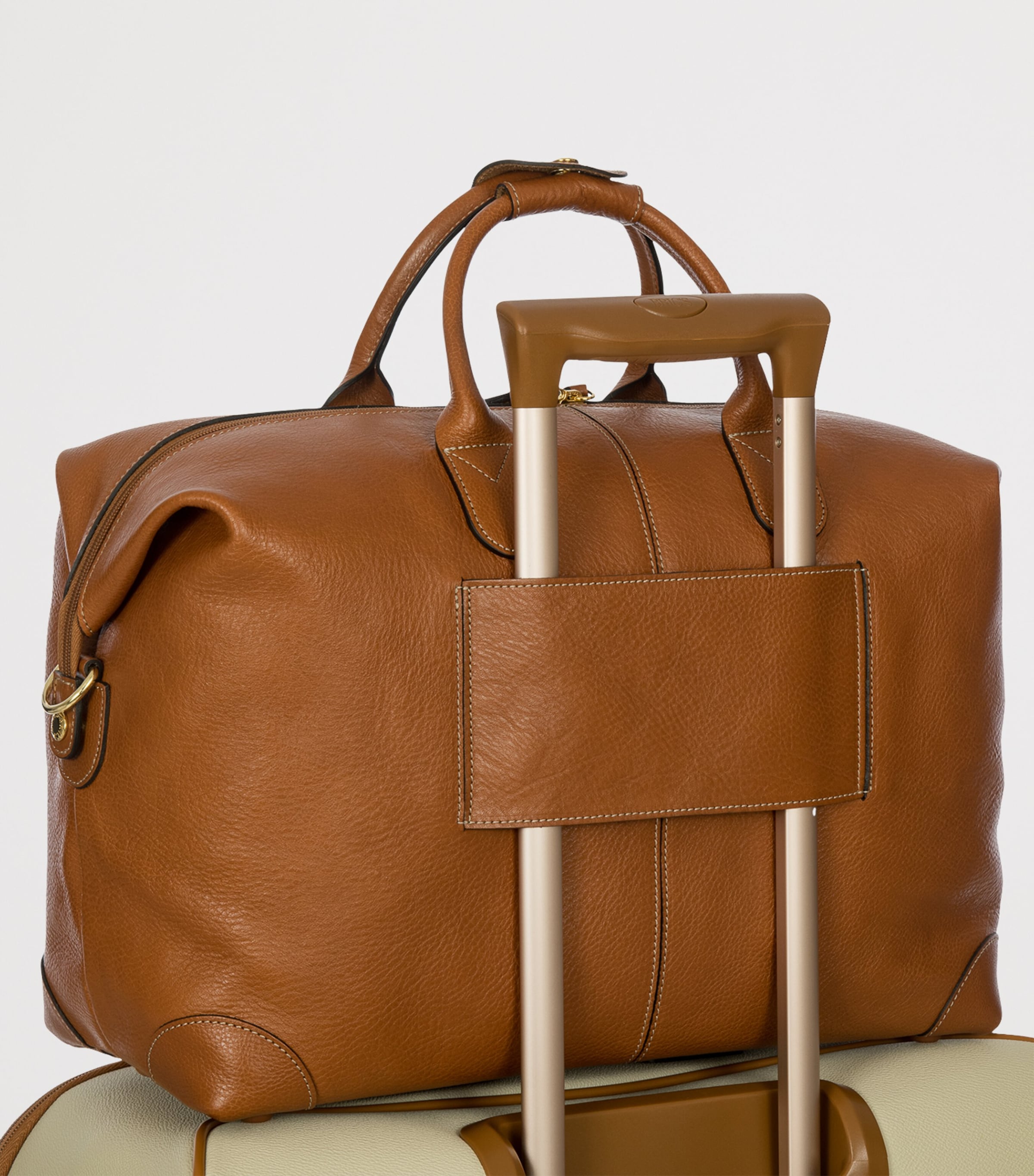 Leather Life Pelle Holdall Bag TAN Image 3