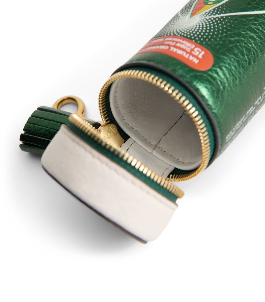 Leather Berocca Coin Purse Charm ALPINE GREEN Image 5