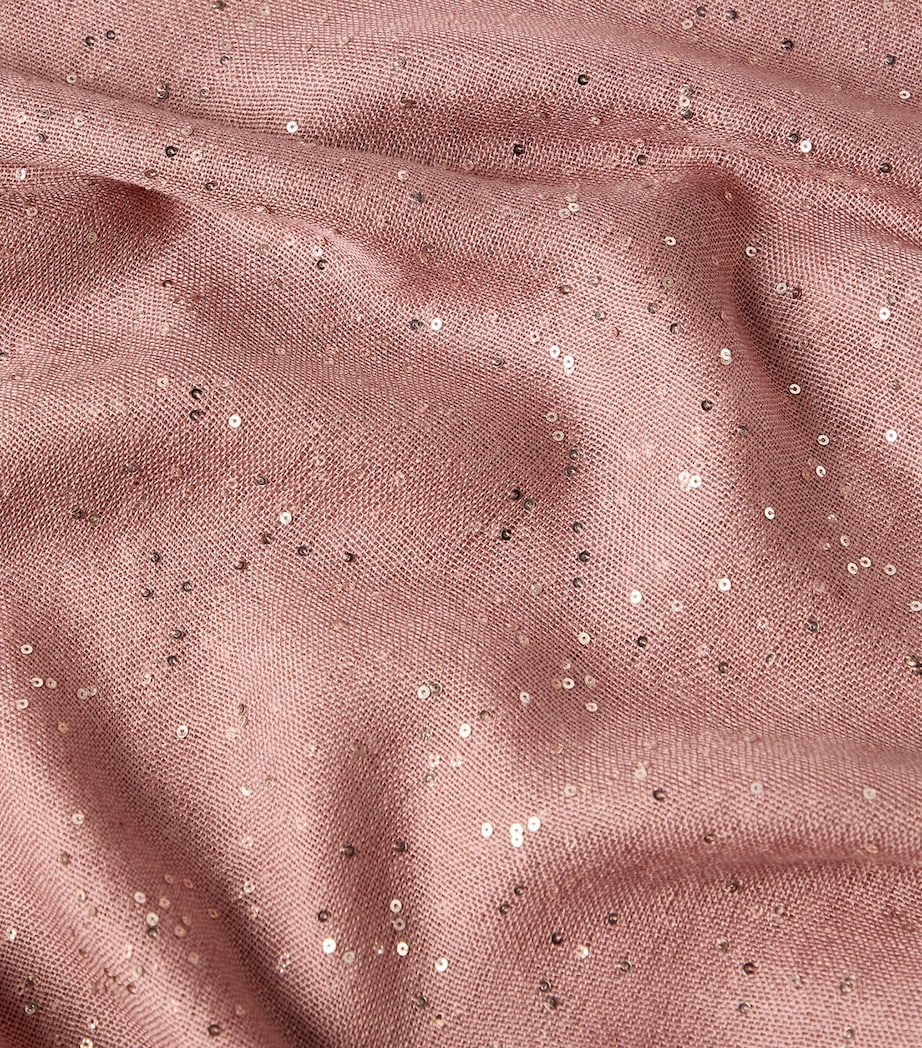 Brunello Cucinelli Cashmere-Silk Sequin Scarf Image 4