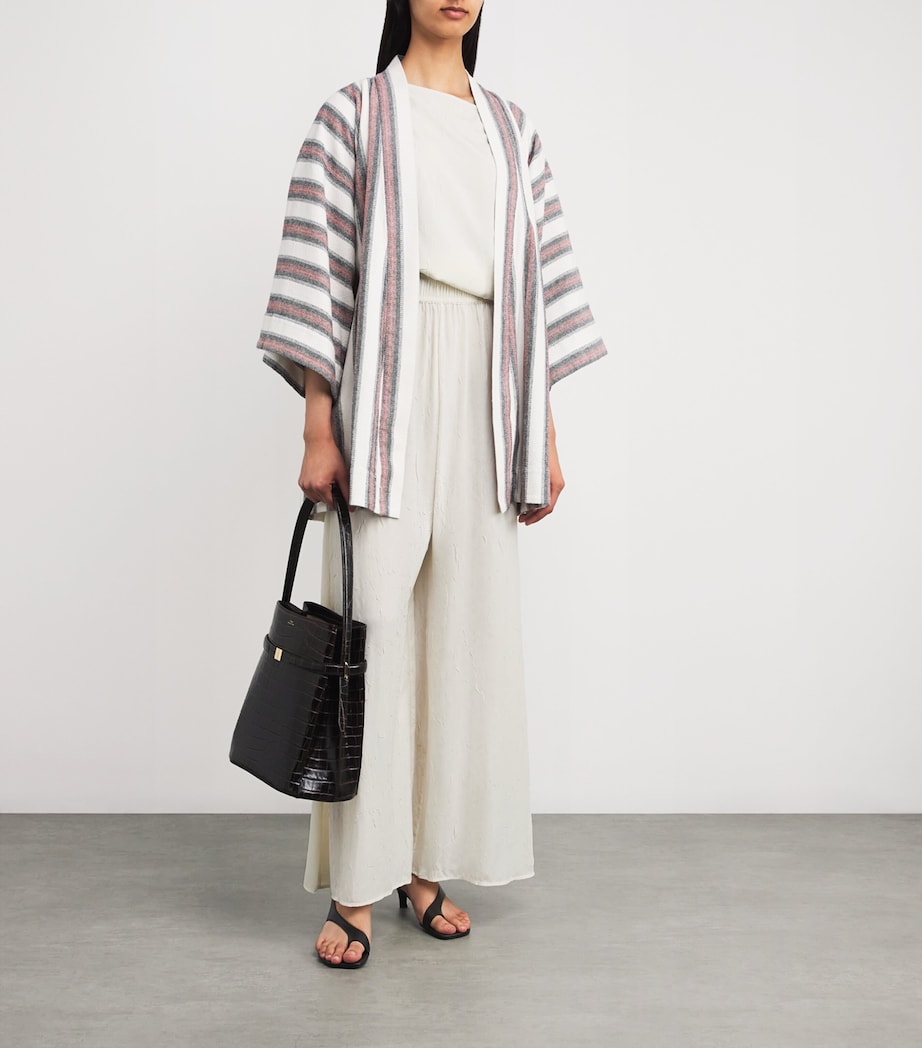 Wide-Leg Palazzo Vespera Trousers OFF-WHITE Image 2