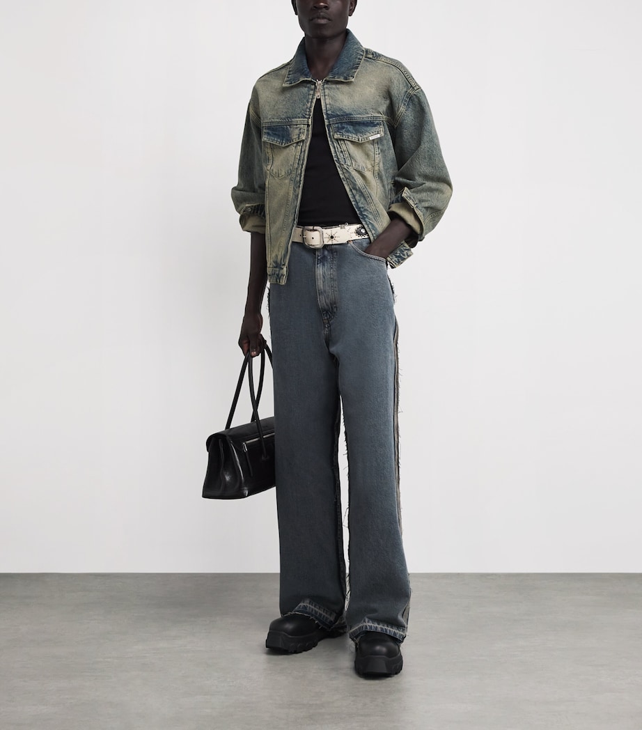 R4 Denim Jacket BLUE CREAM Image 2