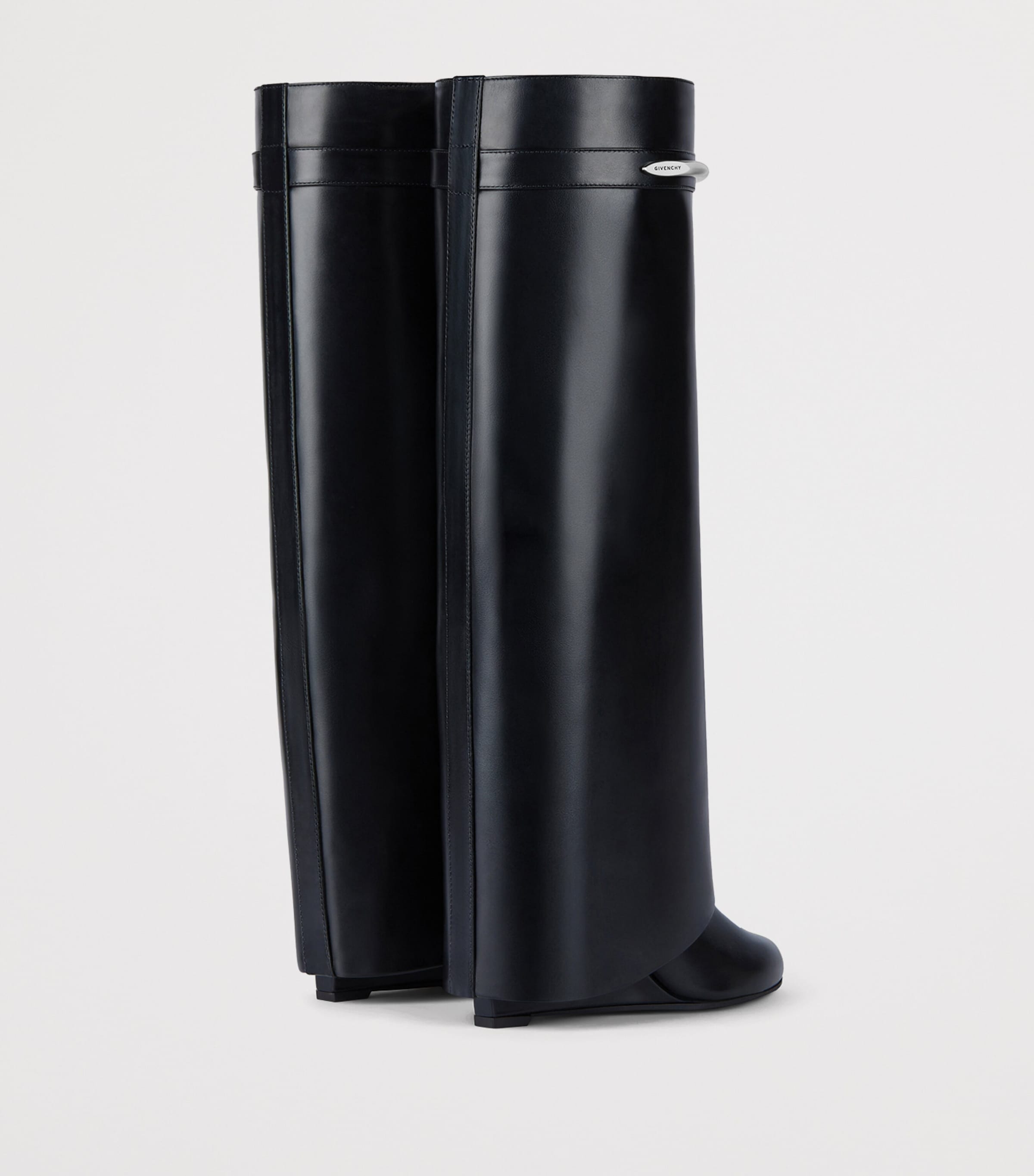 Givenchy Leather Shark Knee-High Boots Image 6