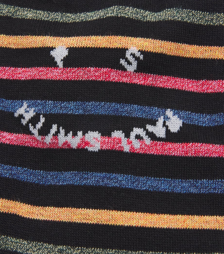 Organic Cotton-Blend Leo Happy Socks BLACK Image 2