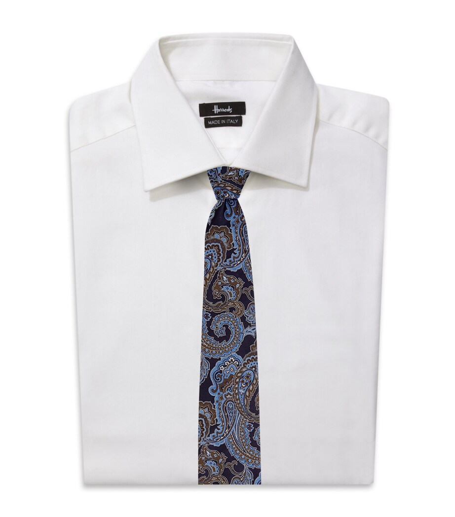 Paisley Pattern Tie 29-NVY Image 2