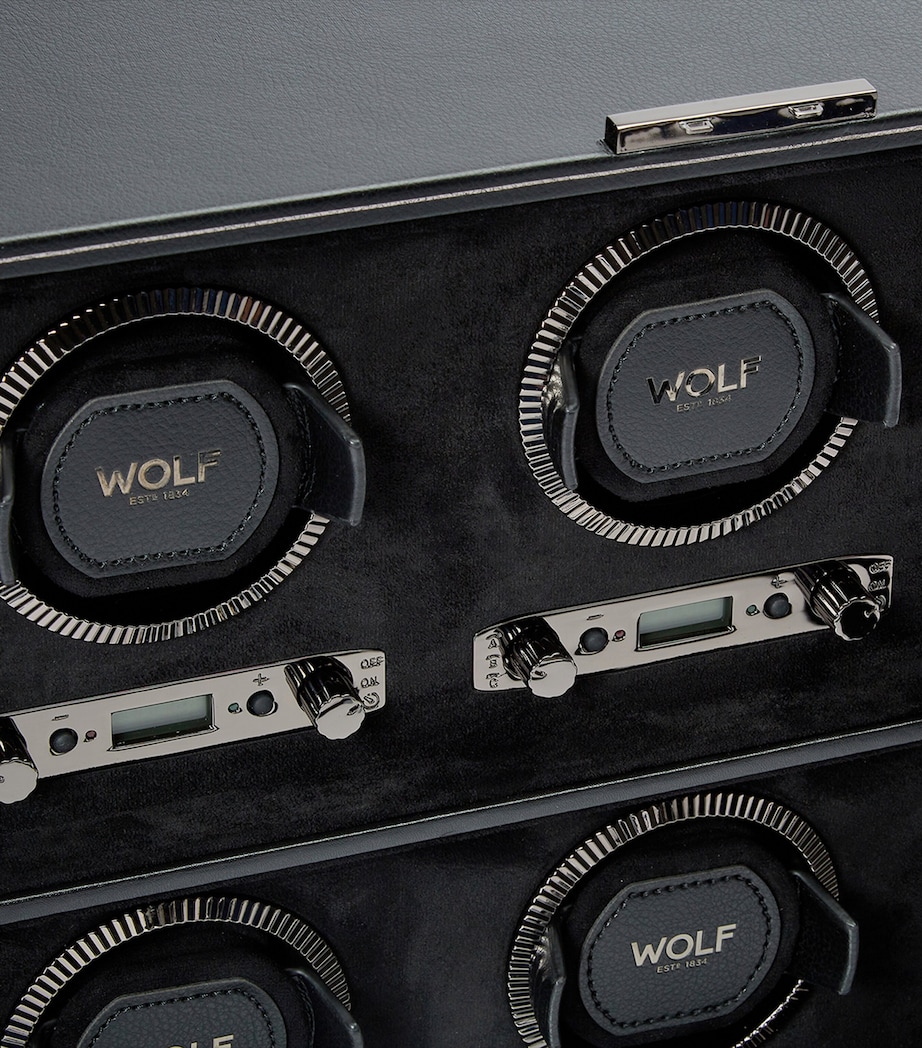 WOLF British Racing 6-Piece Watch Winder Black Image 2