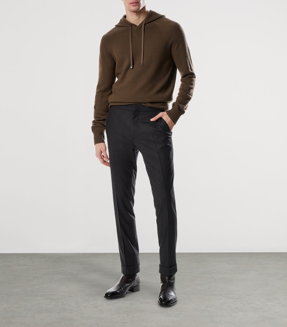 Cashmere Knitted Hoodie IG206 Image 2