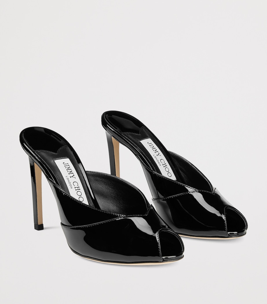 Brigitte 100 Patent Leather Mules BLACK Image 2