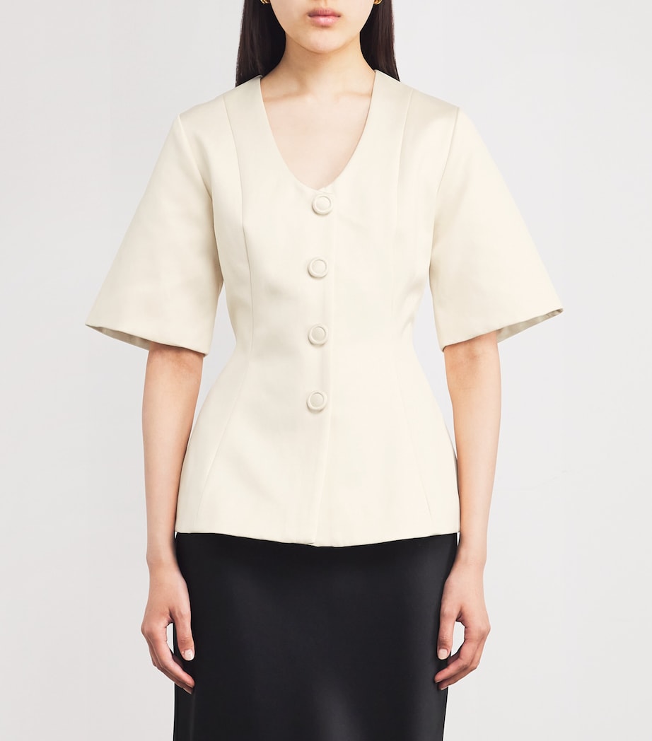 By Malene Birger Womens Merlina Blouse Pearl Image 3