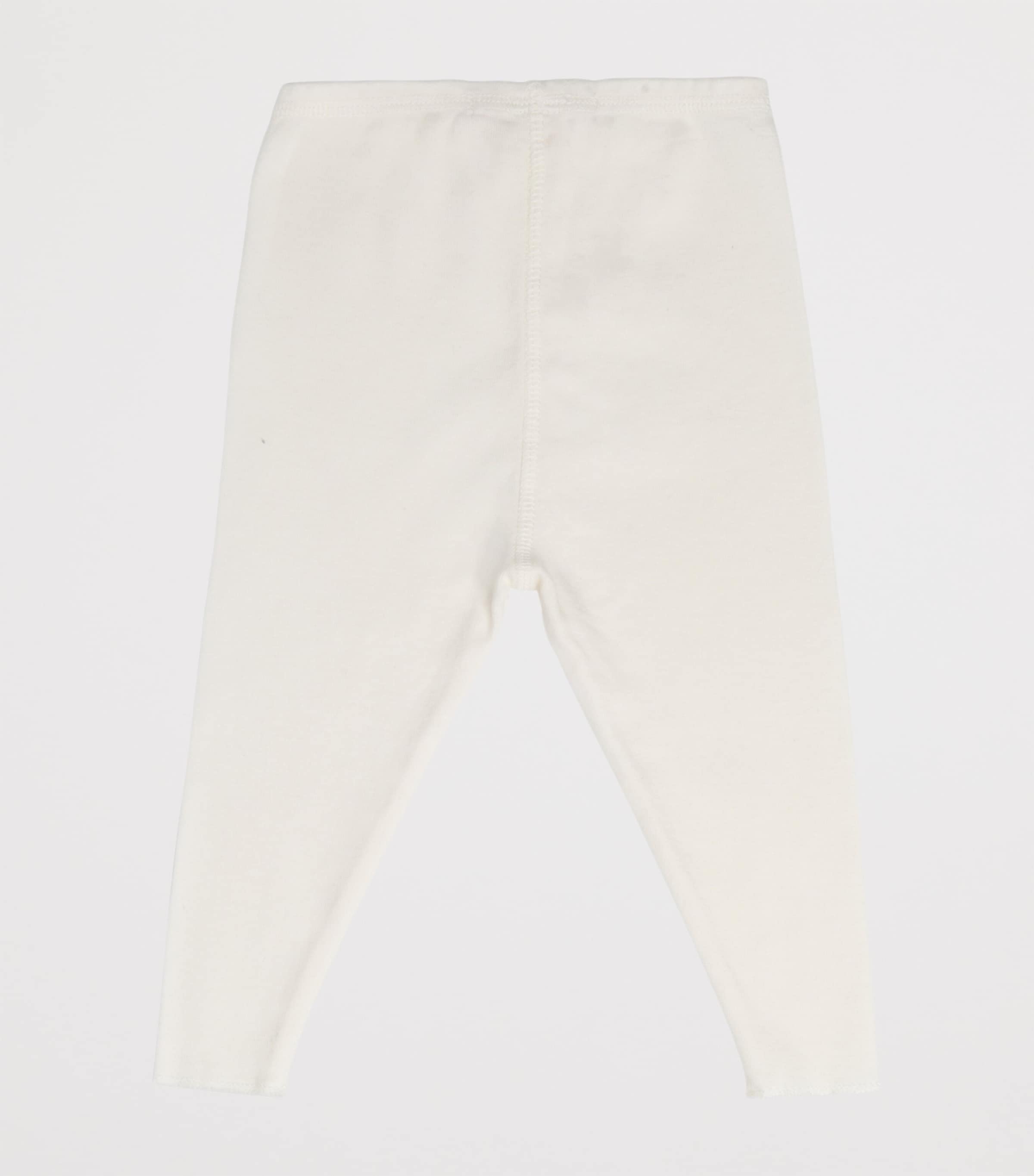 Bonpoint Cotton Leggings (1-36 Months) Blanc Lait Image 2