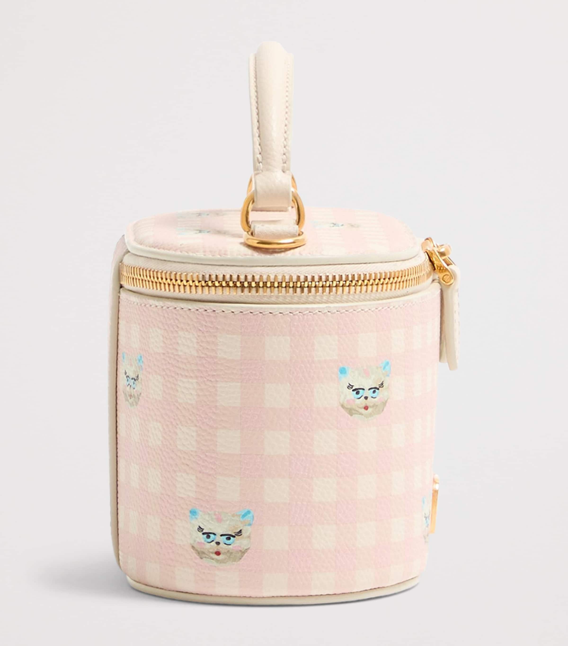 Mini Leather Vanity Case Top-Handle Bag 9PK Image 4