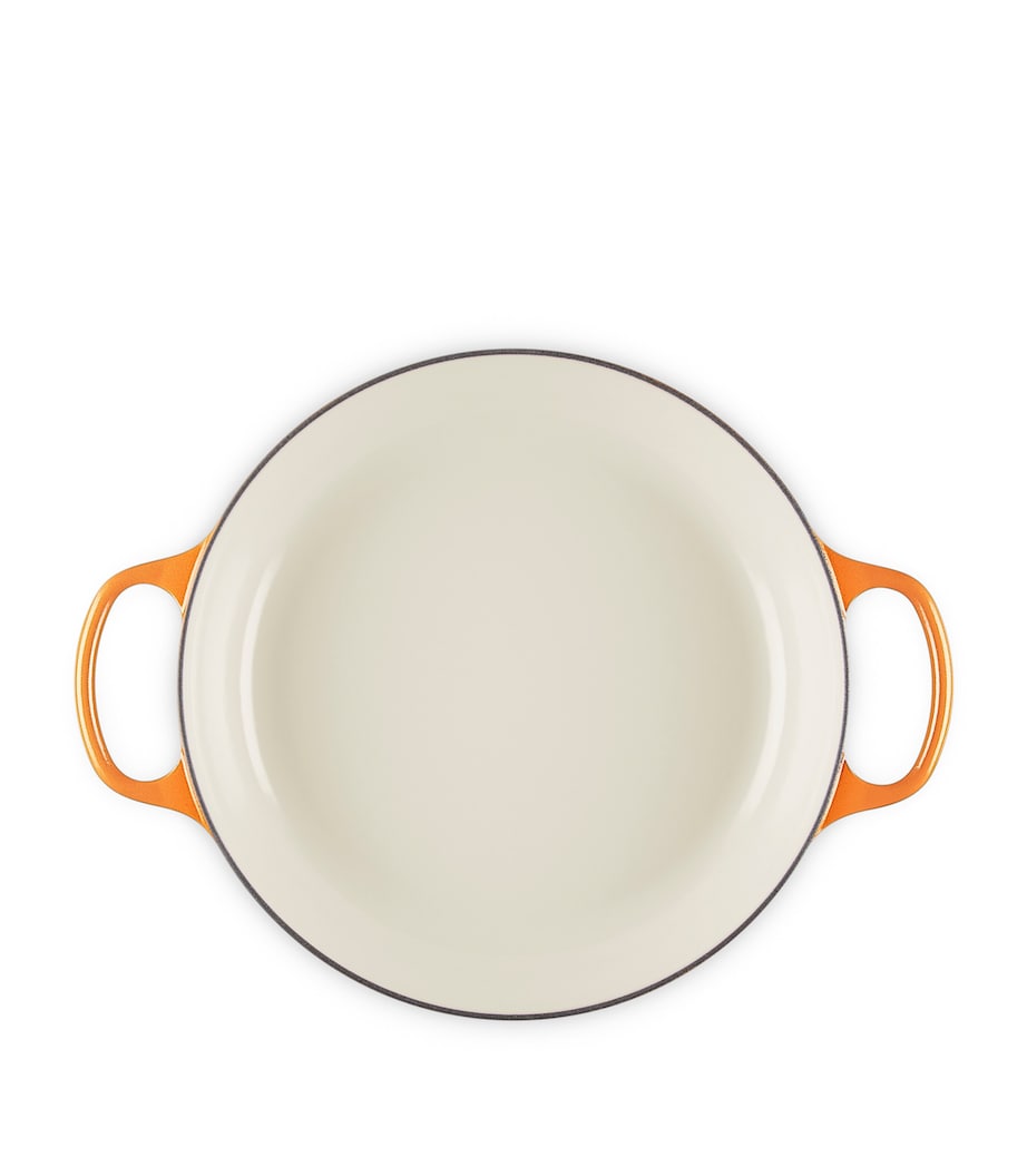 Cast Iron Flamme Dorée Shallow Casserole Dish (30cm) ORANGE Image 5