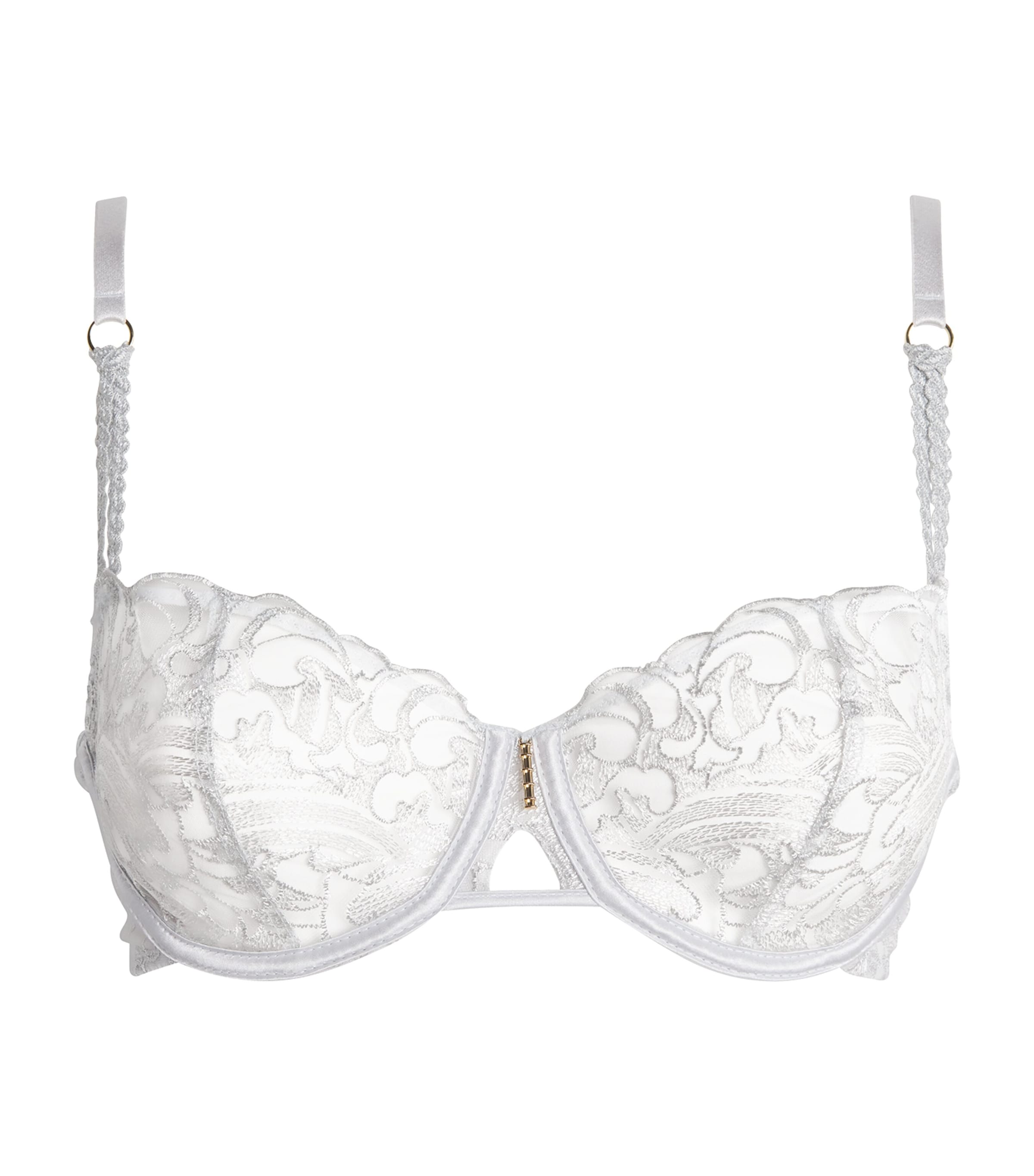 Aubade Lace Half-cup Bra In White