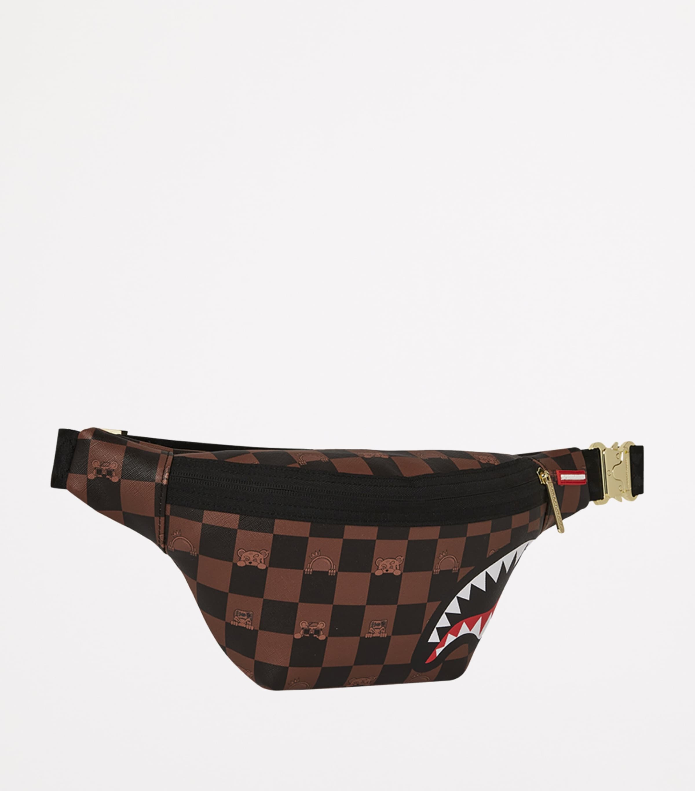 Sprayground Peeking Character Check Cross-Body Bag | Harrods US