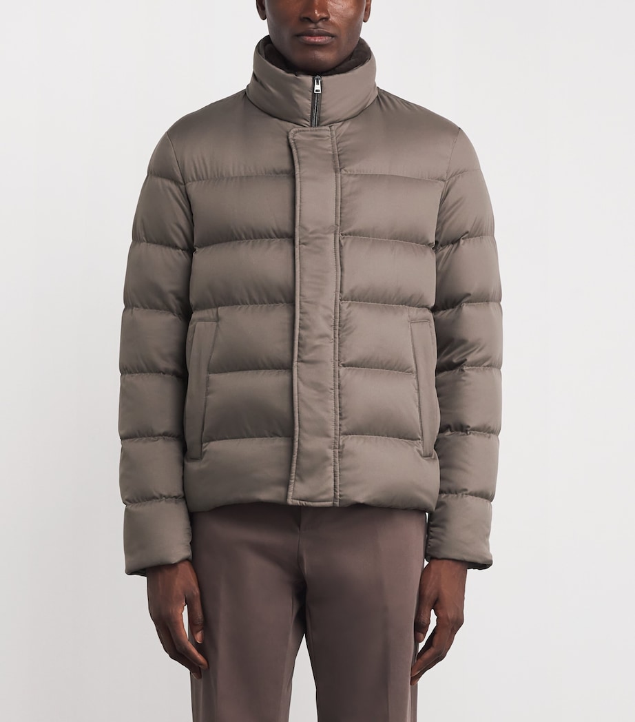 Down Bomber Jacket 2700 BEIGE Image 3