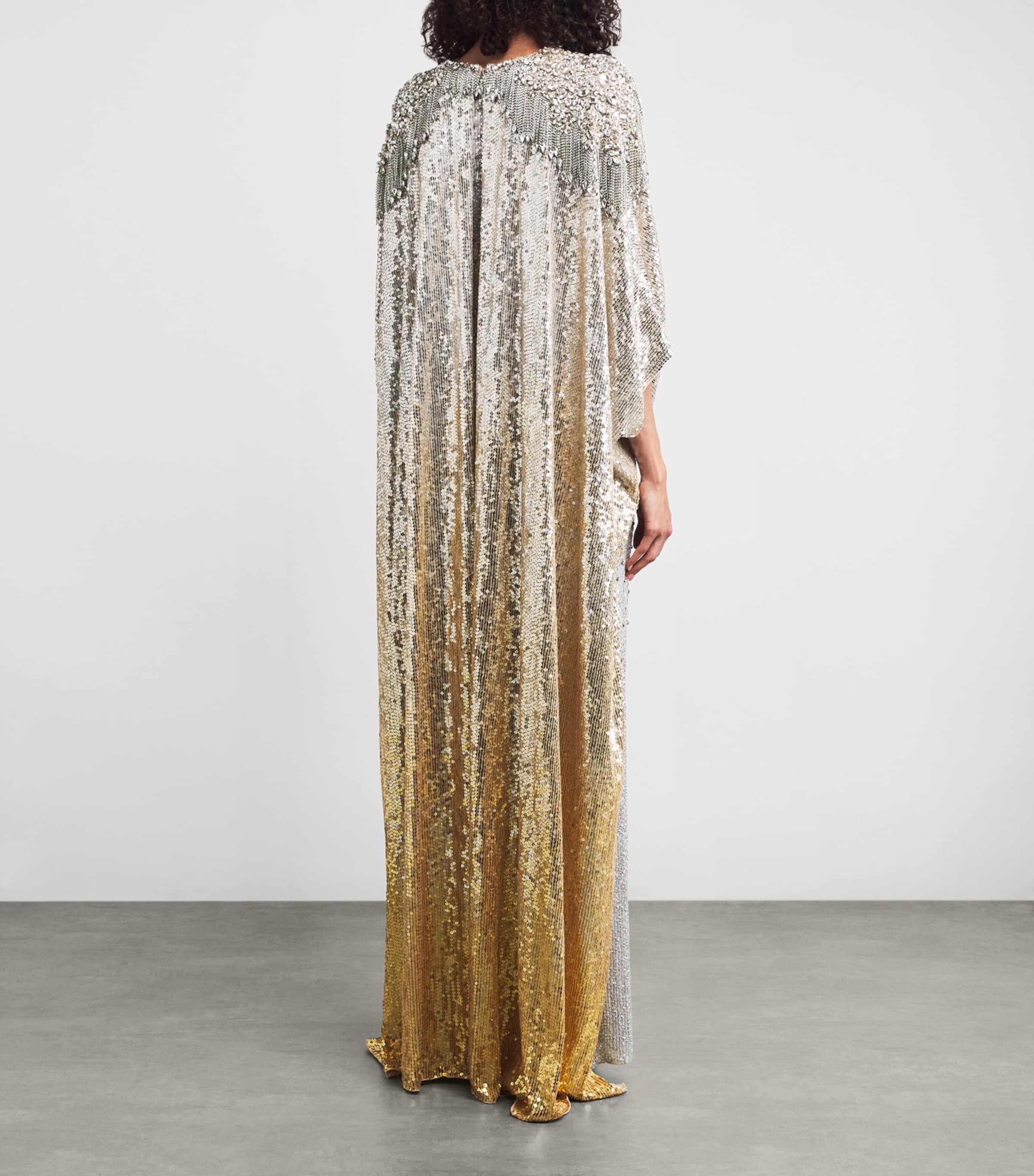Sequin Cassia Cape Gown ILLUSION 820 Image 4
