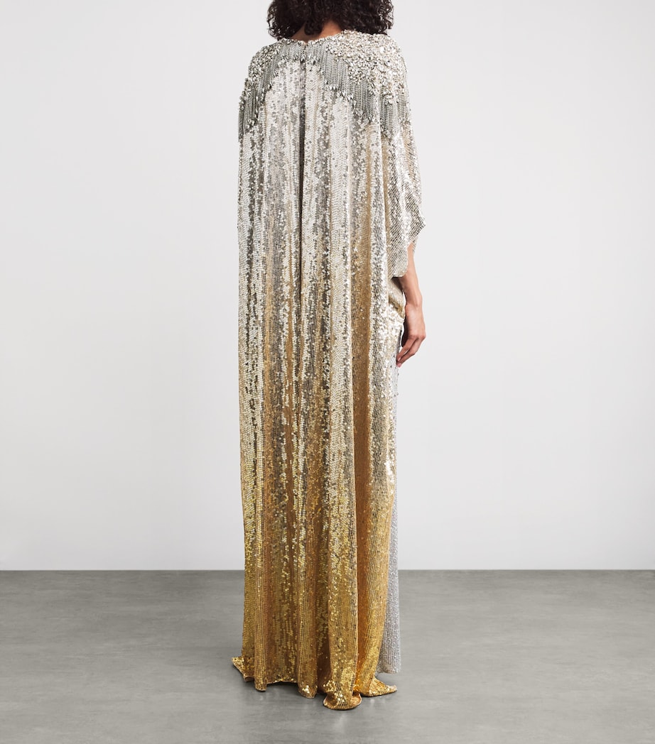 Sequin Cassia Cape Gown ILLUSION 820 Image 4