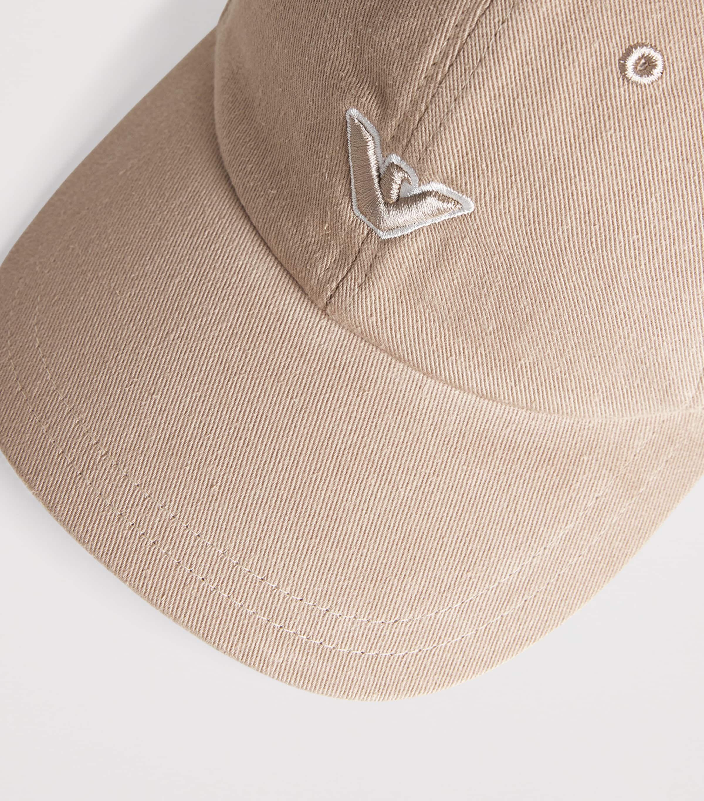 Cotton Logo Baseball Cap WARM TAUPE Image 3