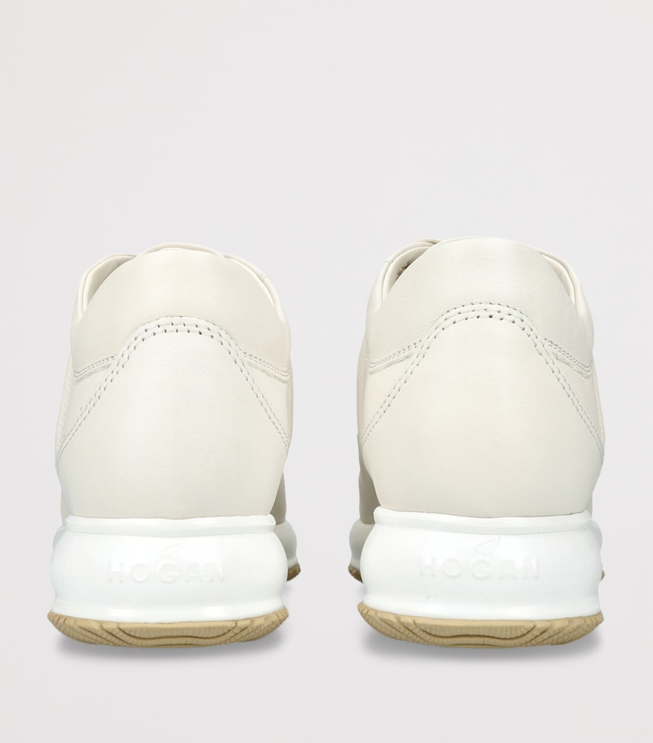 Leather Interactive Sneakers WHITE Image 2