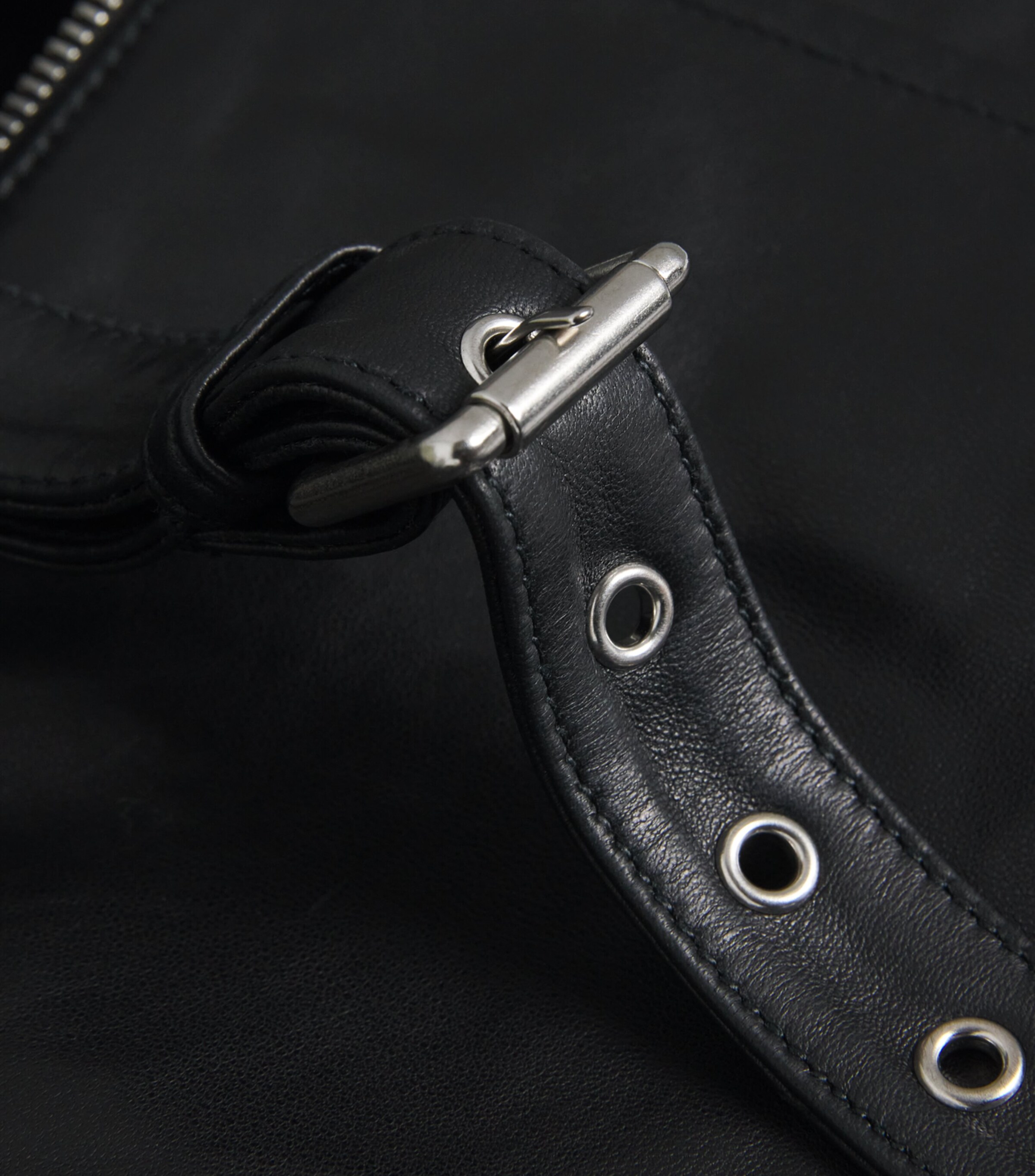 Foxe Lamb Leather Jacket BLACK Image 5