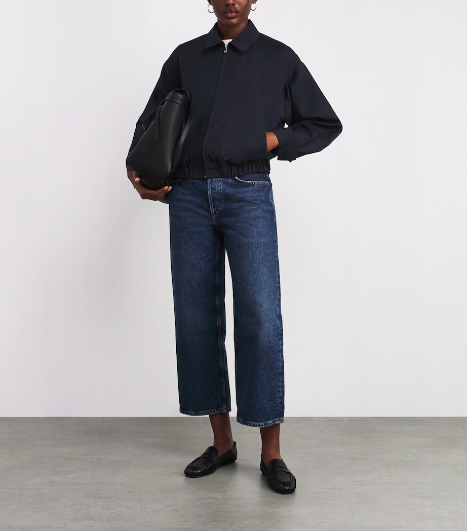 Wool-Blend Bomber Jacket NAVY Image 2