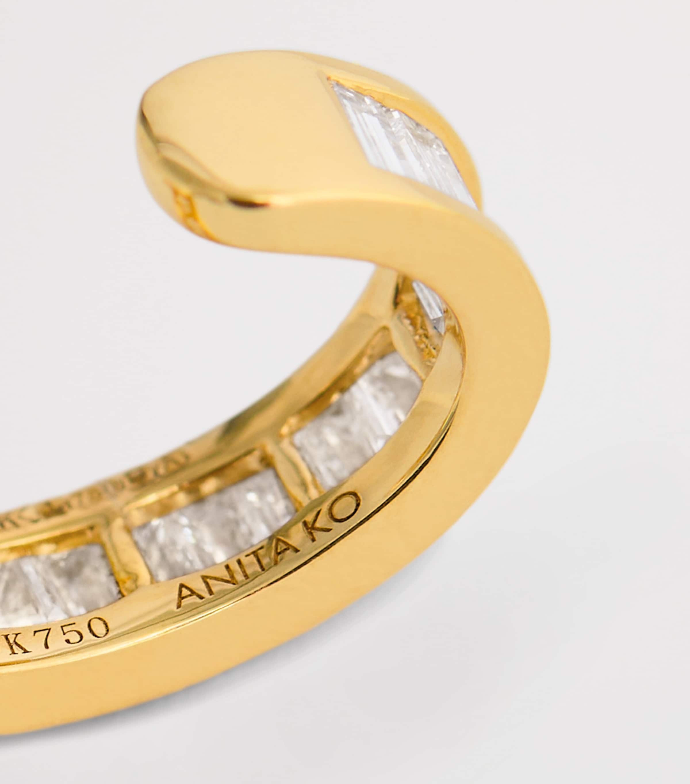 Yellow Gold and Diamond Ear Cuff YELLOW GOLD Image 5