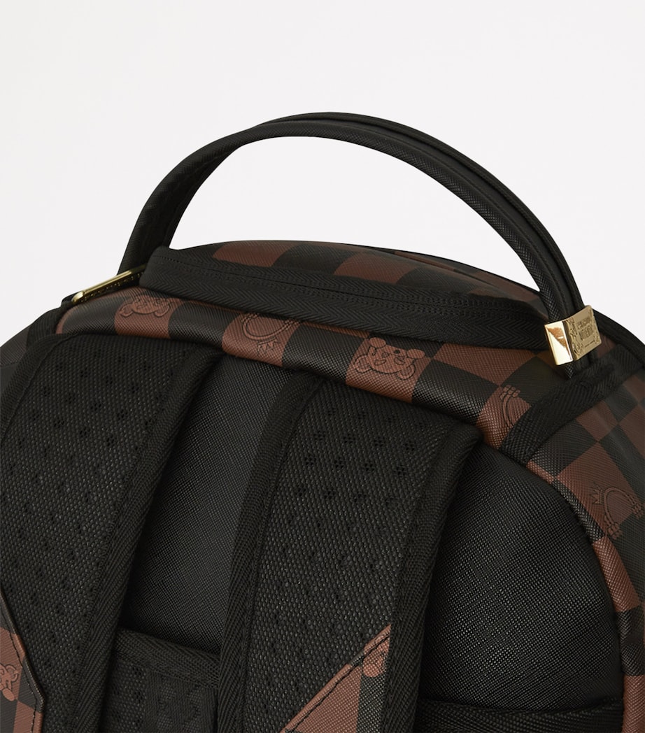 Peeking Character Check Backpack BROWN Image 7