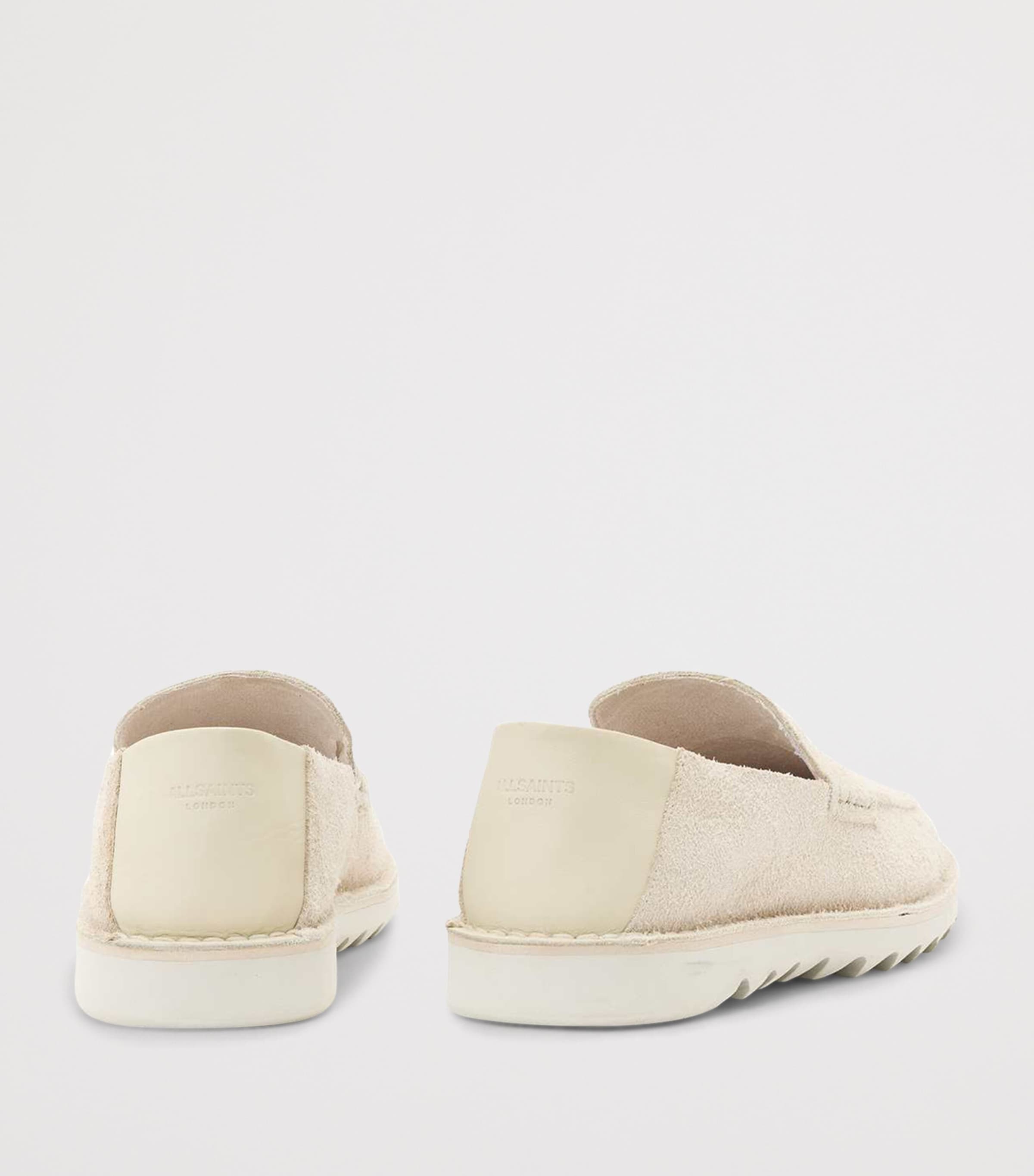 AllSaints Leather Six Loafers Chalk White Image 5