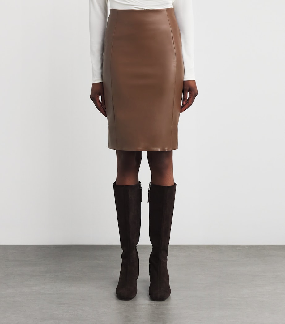 Faux Leather Jenna Mini Skirt 4782 SABA Image 3