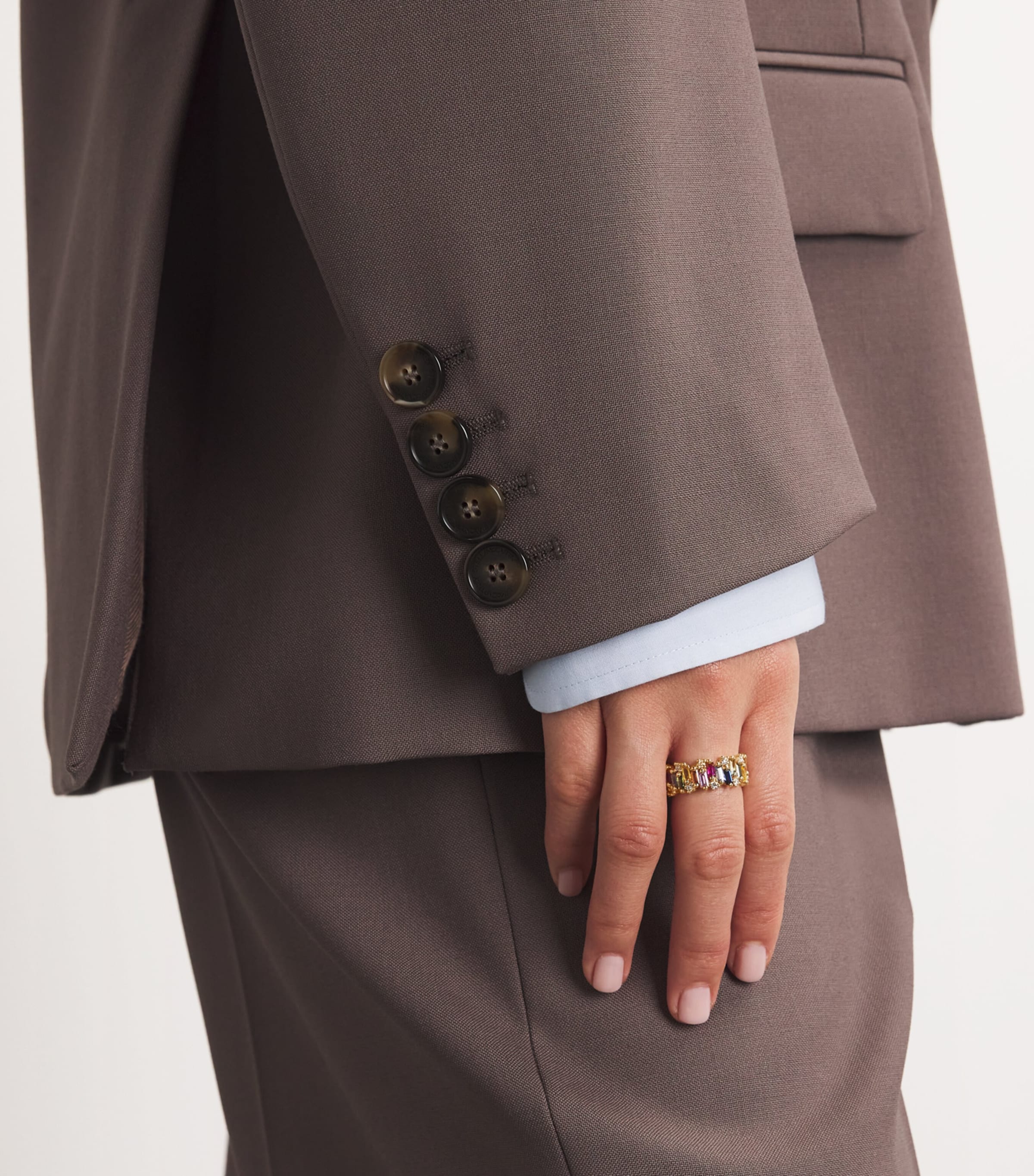 Yellow Gold, Diamond and Sapphire Shimmer Audrey Ring 18K YG/RS Image 2