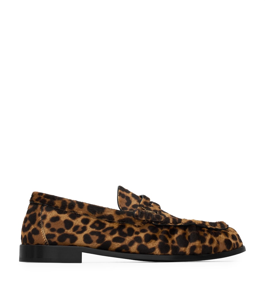 Leather Leopard Loafers 9806 Image 1